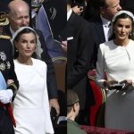 King Felipe VI of Spain and Queen Letizia of Spain arrive ahead of the Inauguration Mass of Pope Leo XIV in St Peter's Square on May 18, 2025 in Vatican City, Vatican.