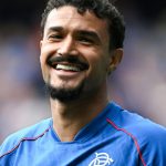GLASGOW, SCOTLAND - MAY 11: Rangers' Jefte celebrates as he scores to make it 4-0 during a William Hill Premiership match between Rangers and Aberdeen at Ibrox Stadium, on May 11, 2025, in Glasgow, Scotland. (Photo by Rob Casey / SNS Group)
