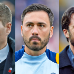 Steven Gerrard (L) is not in the race to become Rangers manager again, with Davide Ancelotti (C) and Russell Martin among options being considered