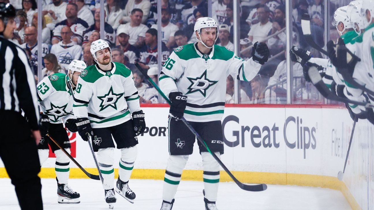 Rantanen carries Stars with 2nd straight hat trick in Game 1