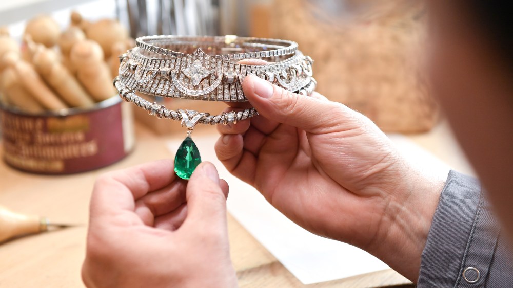 A look at Louis Vuitton high jewelry collection at their workshop in Vendôme, France.