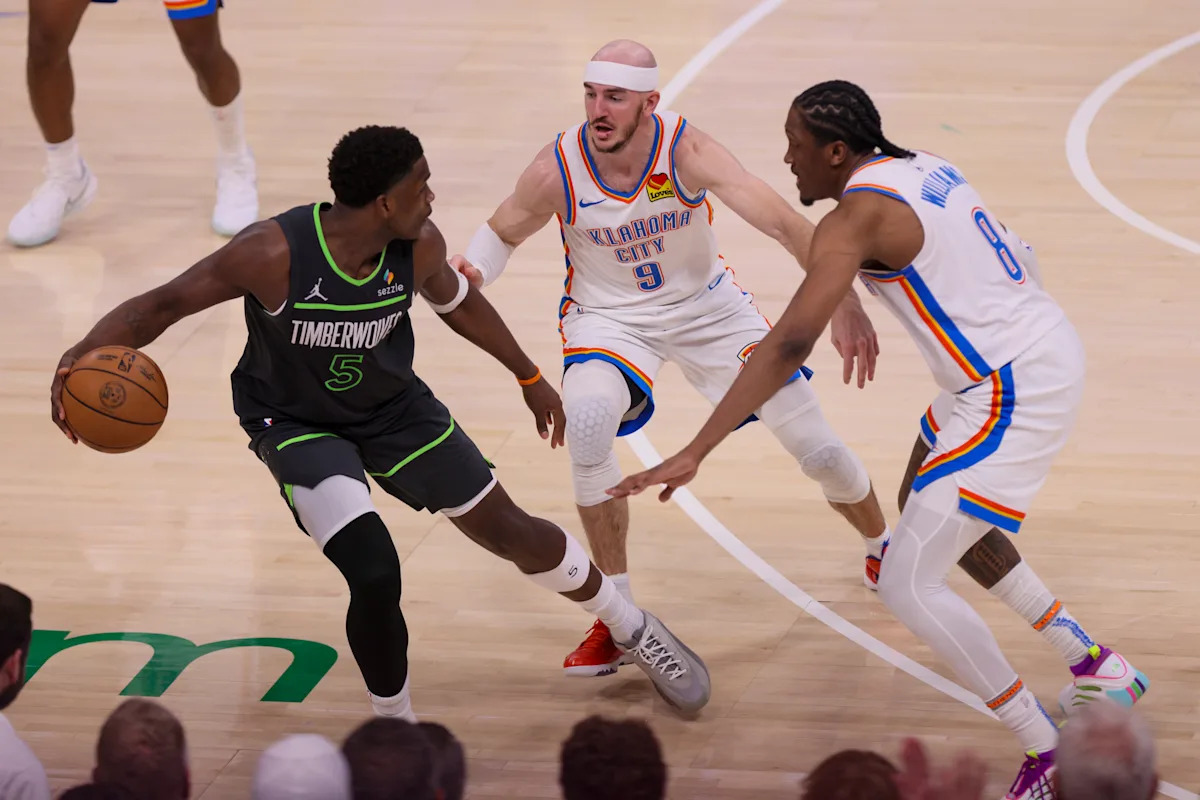 Rested Timberwolves look listless in 114-88 loss to Thunder in Game 1 of Western Conference finals