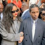 LOS ANGELES, CA - FEBRUARY 18: Rihanna and A$AP Rocky are seen leaving court on February 18, 2025 in Los Angeles, California. (Photo by MEGA/GC Images)