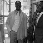 Owners Carl Davis and Kermith Morgan inside Le Mans Haberdashers at West 95th Street and Amsterdam Avenue on April 6, 1978 in New York.
