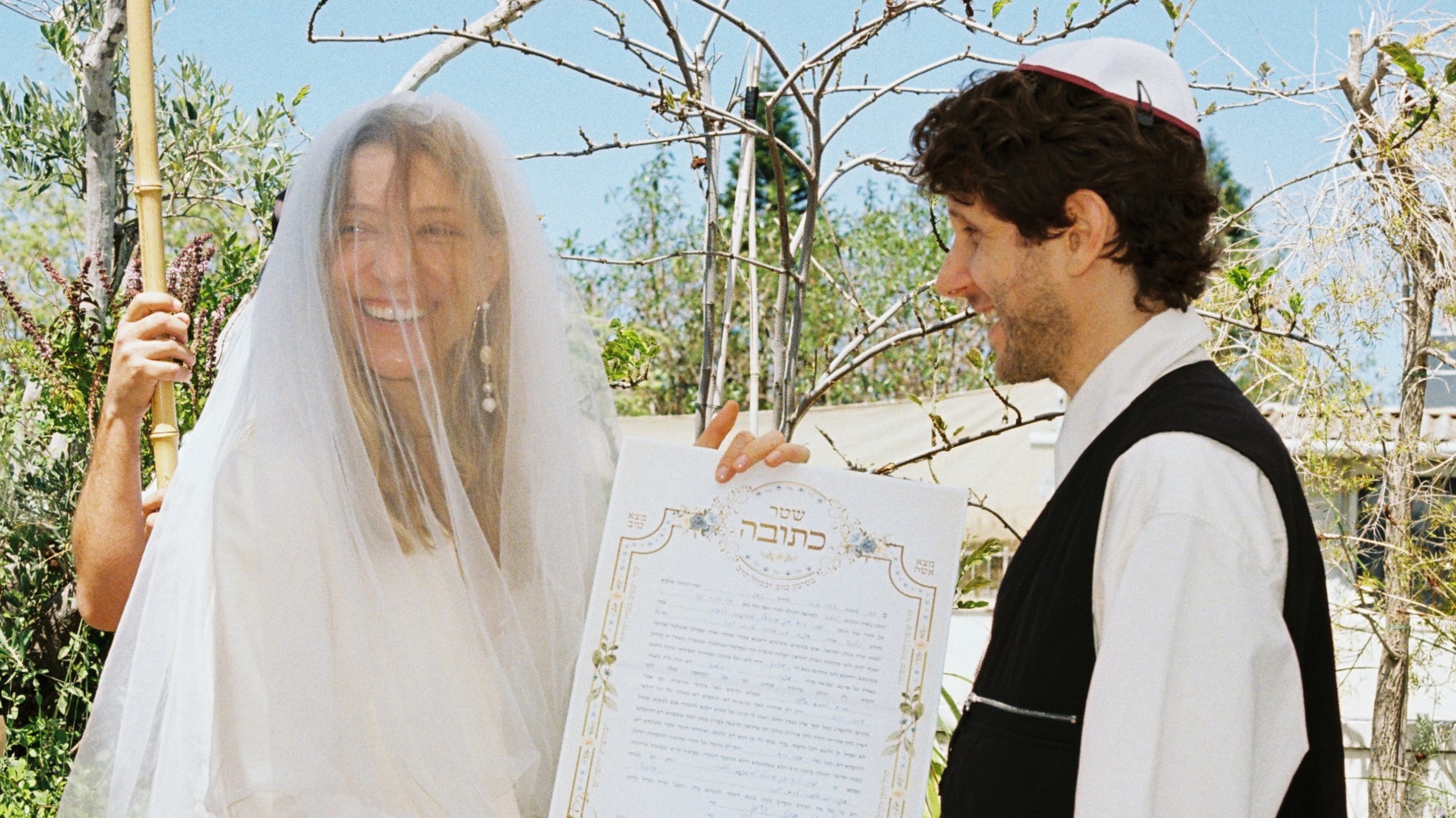 This Jewelry Designer Bride Wore a Slip Dress for Her Microwedding in Her Tel Aviv Apartment