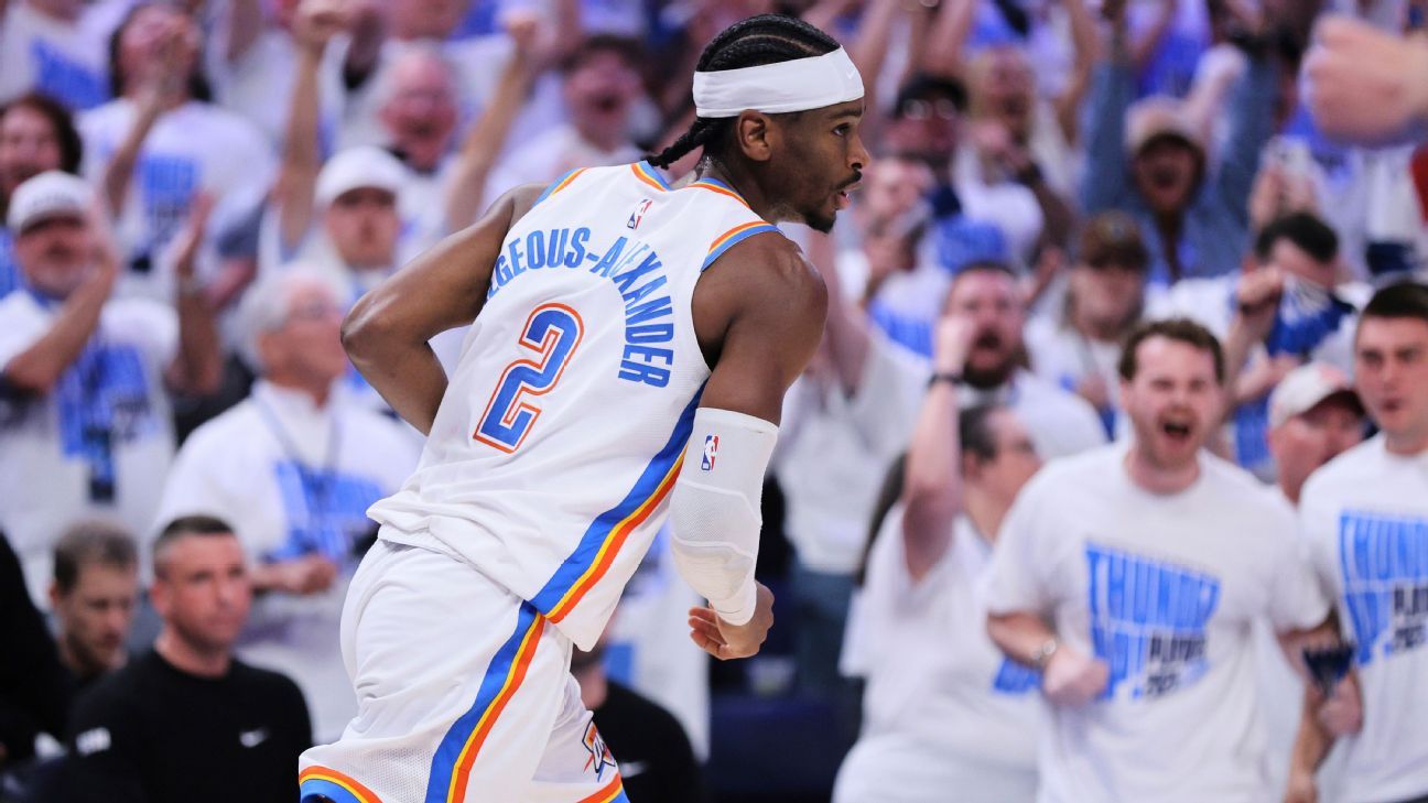Thunder rally late for Game 5 win, 3-2 series lead vs. Nuggets