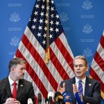 U.S. Trade Representative Jamieson Greer and U.S. Treasury Secretary Scott Bessent hold a news conference in Geneva on May 12, 2025.