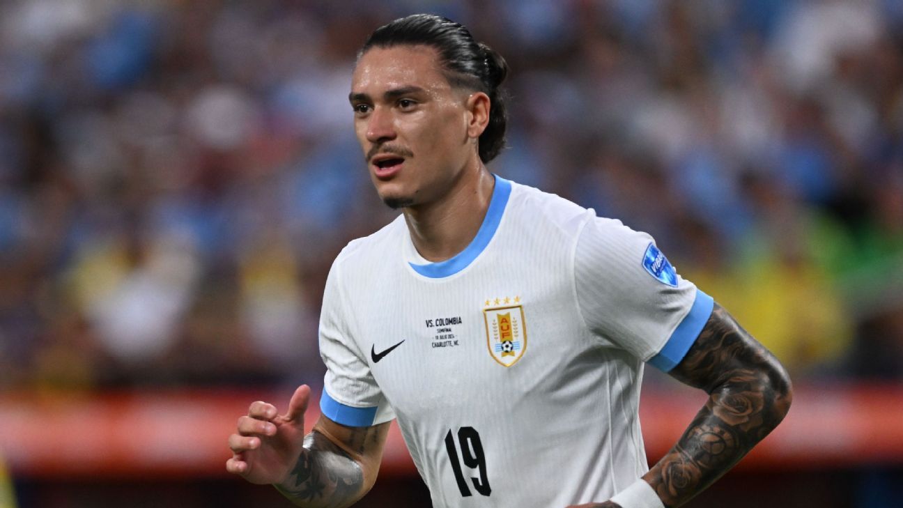 Uruguay lose Copa brawl appeal, Darwin Núñez 5-match ban upheld