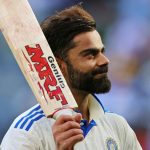 India's Virat Kohli celebrates his century against Australia in Perth (Associated Press)
