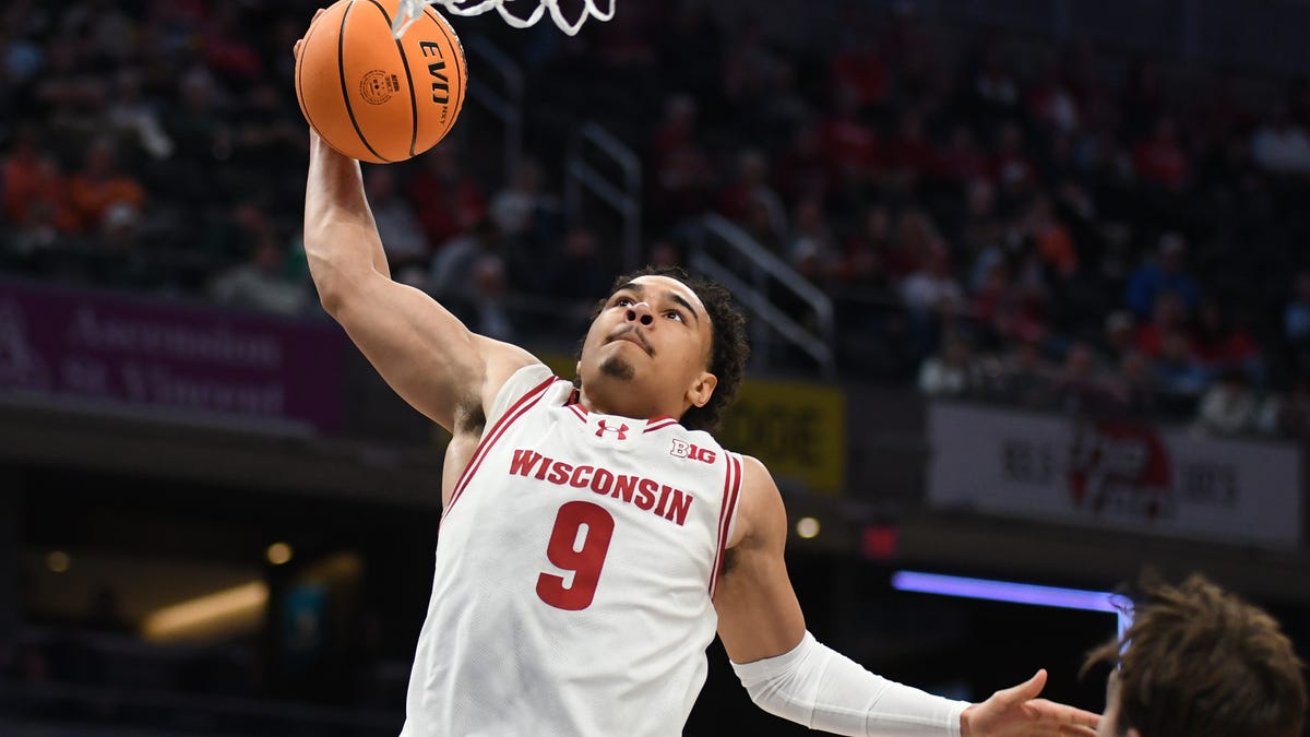 Wisconsin Basketball star John Tonje NBA Combine Stats
