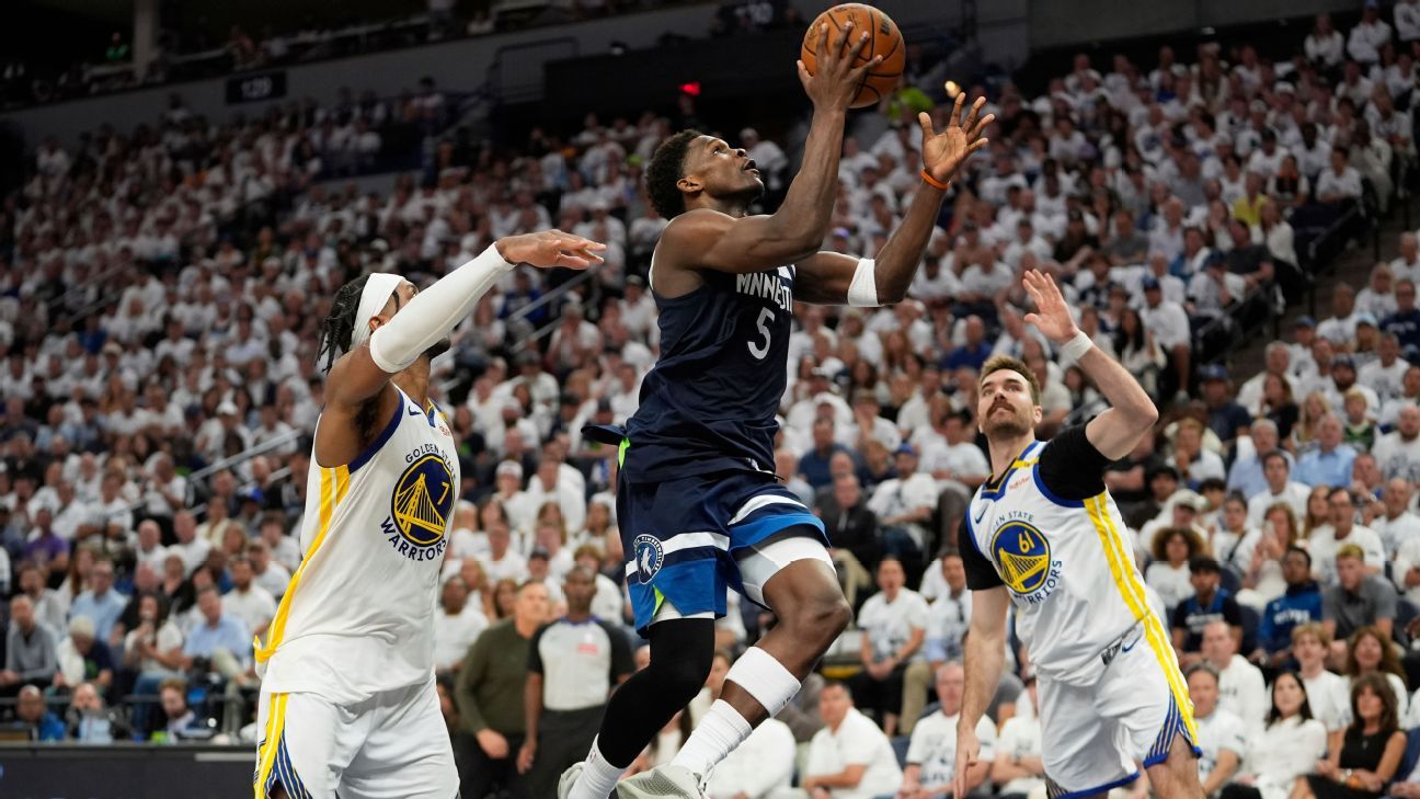 Wolves close out Warriors for 2nd straight conference finals