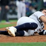 Yankees' Oswaldo Cabrera taken off in ambulance after slide