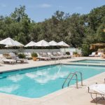 One of five pools at Calamigos Ranch.