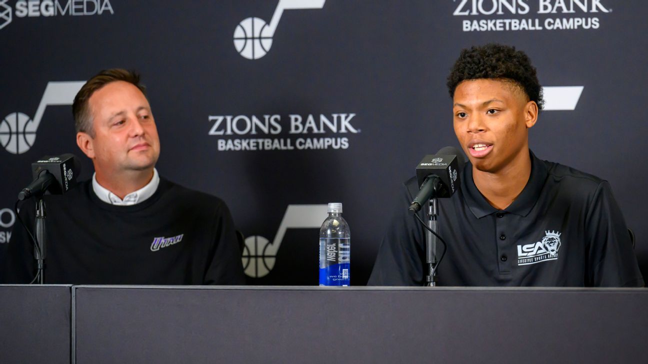 Ace Bailey expresses enthusiasm for being with Jazz in Utah intro
