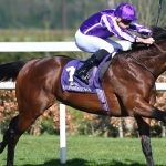 Delacroix and Ryan Moore win the P.W. McGrath Memorial Ballysax Stakes (Group 3)..Healy Racing Photo