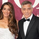 Amal Clooney, George Clooney at The 78th Annual Tony Awards held at Radio City Music Hall on June 08, 2025 in New York, New York.