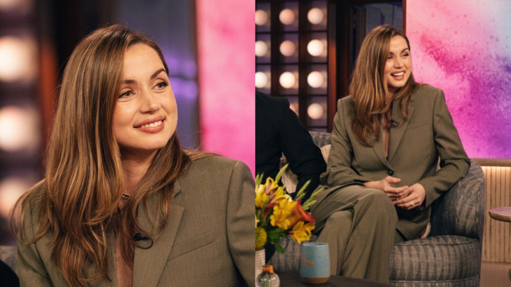 Ana de Armas Pops in Loewe Suit for ‘Kelly Clarkson’ Interview
