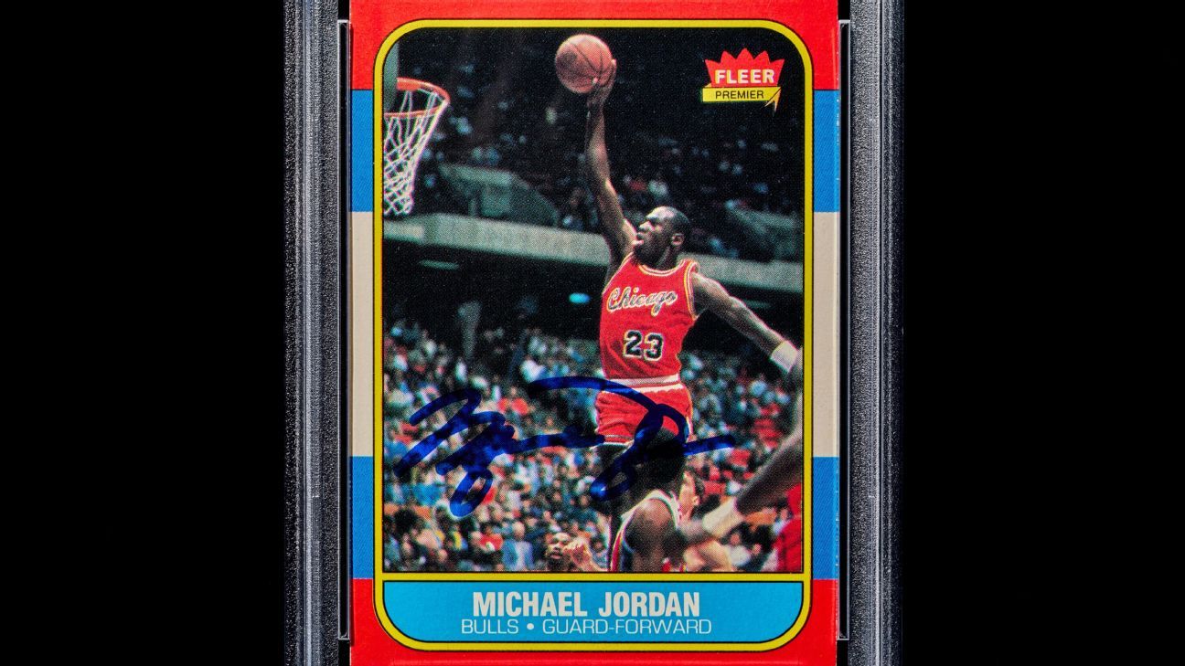 Autographed Michael Jordan rookie card sells for $2.5 million