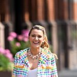 Blake Lively Brings a Rainbow Twist to the Skirt Suit Trend