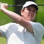 DUBLIN, OH - JUNE 01: Robert MacIntyre of Scotland plays his shot from the 14th fairway during the final round of the Memorial Tournament on June 01, 2025 at Muirfield Village Golf Club in Dublin, Ohio. (Photo by Jason Mowry/Icon Sportswire) (Icon Sportswire via AP Images)