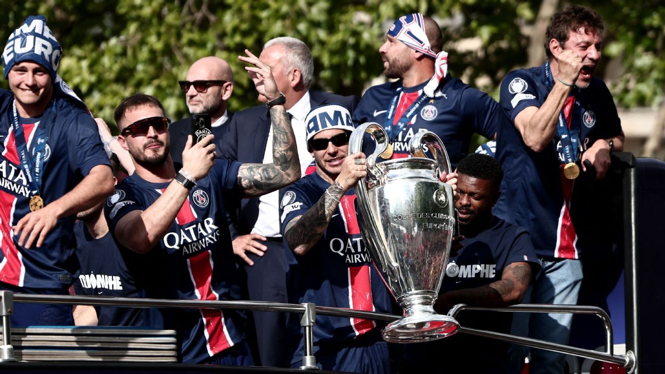 Champions League final: PSG bus parade overshadowed by overnight violence