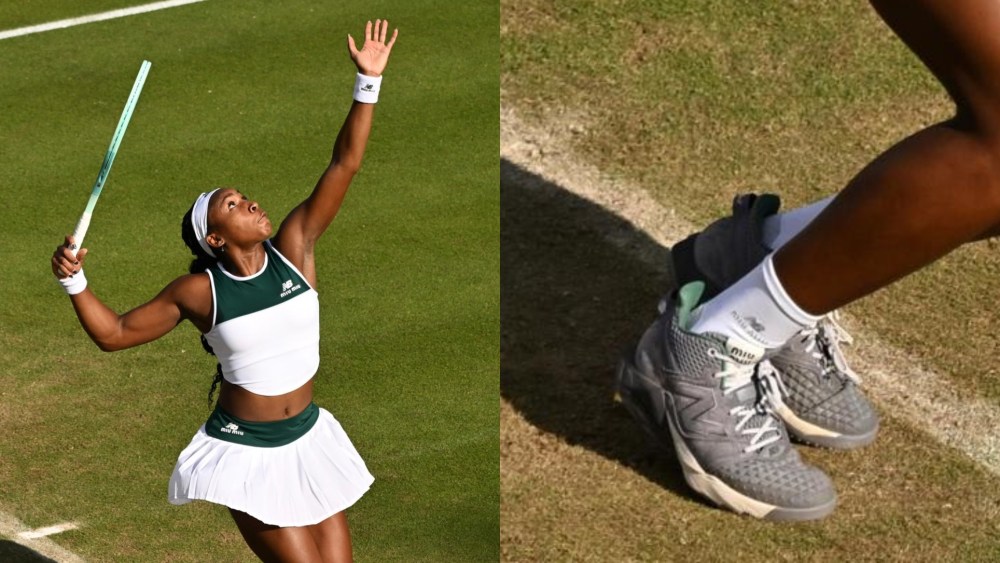 Coco Gauff Plays in Berlin Wearing New Balance x Miu Miu Sneakers