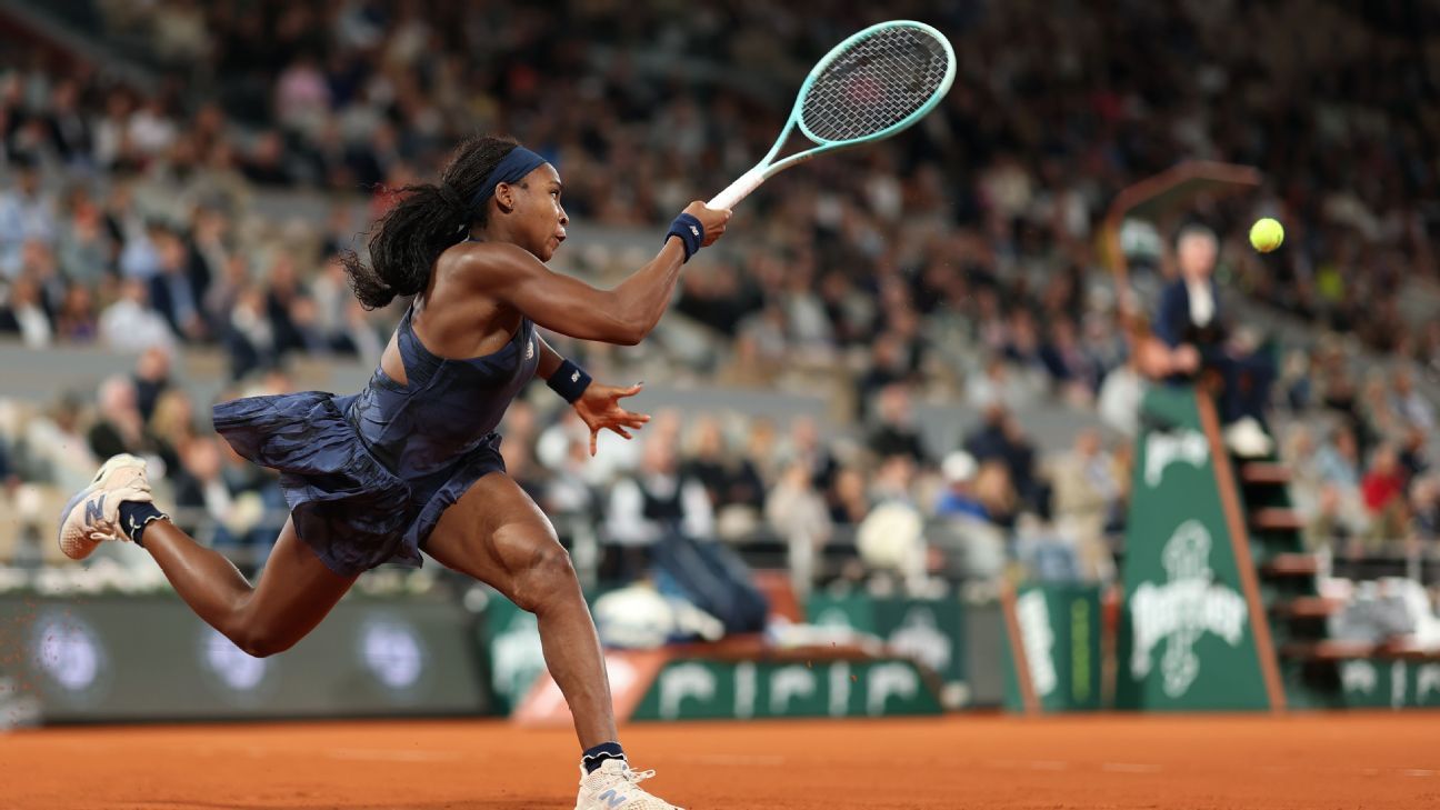 Coco Gauff sweeps Loïs Boisson, faces Sabalenka in top-2 final
