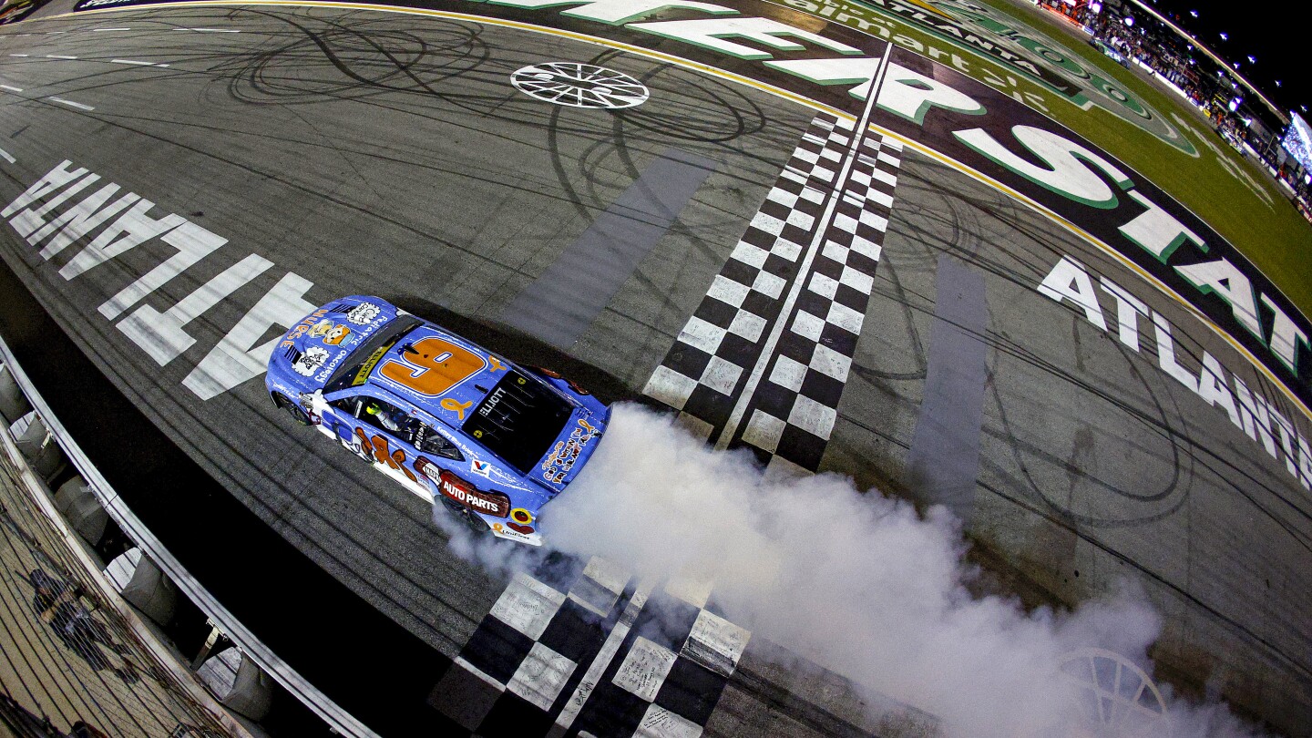 Cup results, points after Atlanta as the playoffs add Chase Elliott
