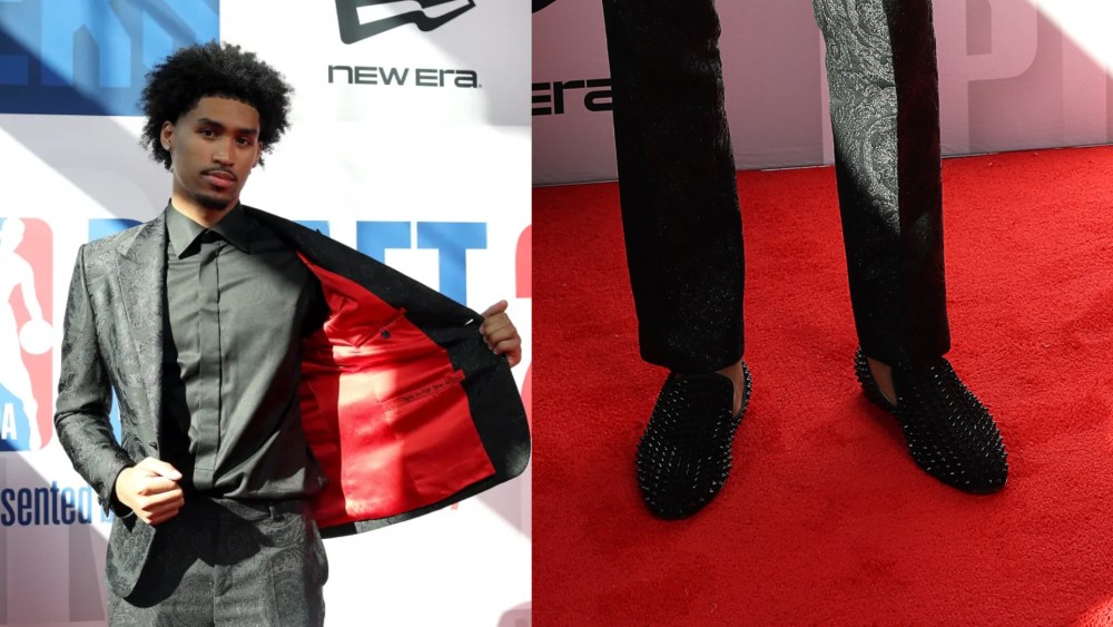 Dylan Harper Slips on Spiked Louboutins for NBA Draft 2025 Red Carpet