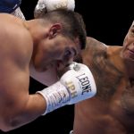 Fabio Wardley and Justis Huni trade blows at Portman Road