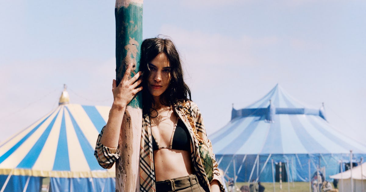 Festival Fashion Icon Alexa Chung Stars In Burberry Campaign