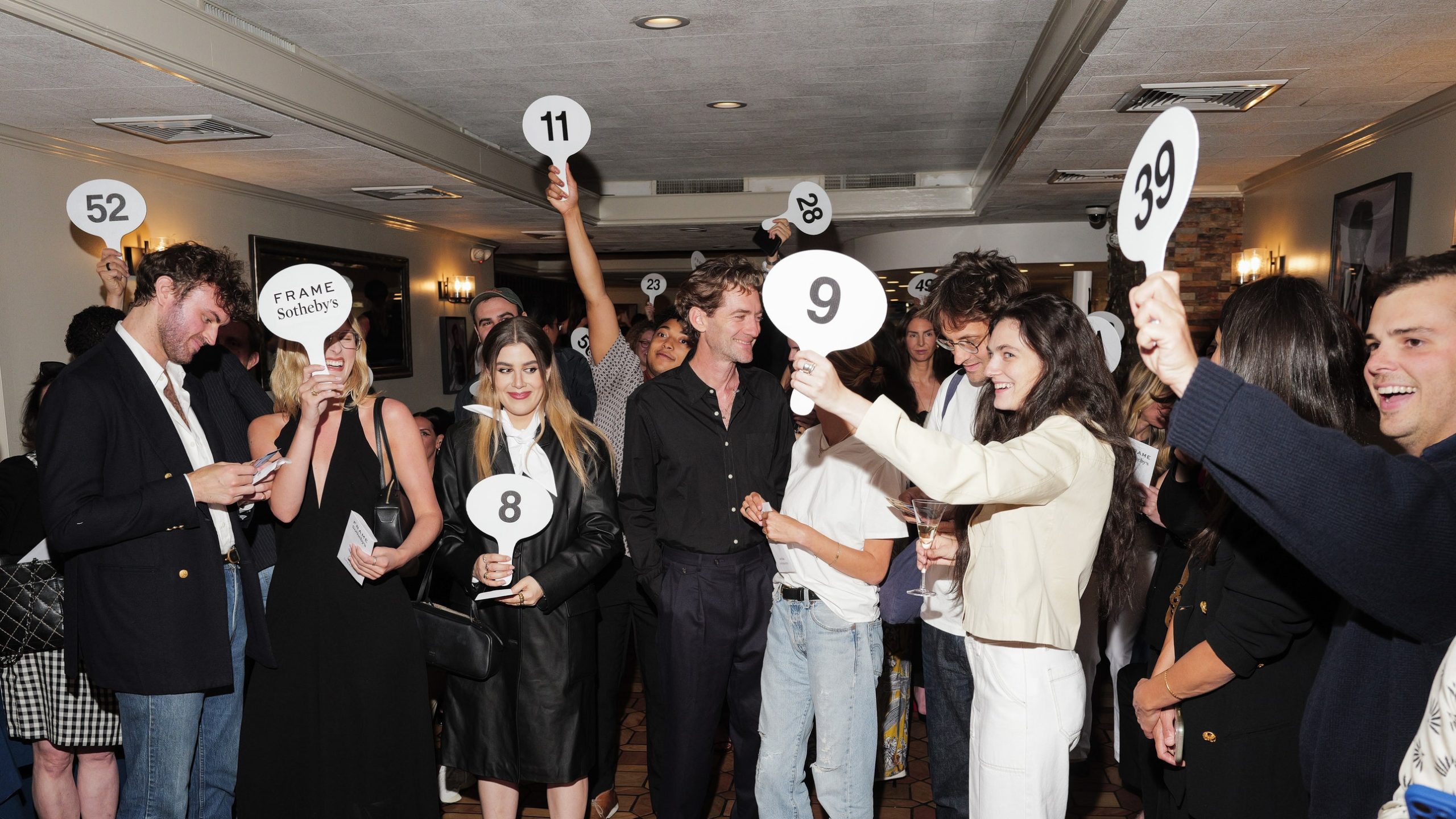 Frame and Sotheby’s Celebrated Their Collab With a Very Fashionable Faux Auction