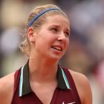 Hannah Klugman of Great Britain looks on against Lilli Tagger of Austria in the Girls’ Singles Final during Day Fourteen of the 2025 French