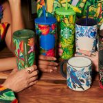 The Farm Rio + Starbucks drinkware collection.