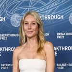 Gwyneth Paltrow blond hair loss attends the 11th Annual Breakthrough Prize Awards and Ceremony at the Barker Hangar in Santa Monica of Los Angeles, California, United States on April 5
