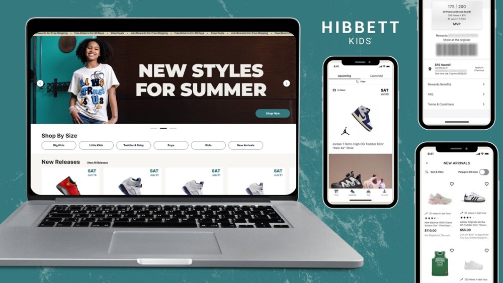 Hibbett Launches Dedicated Website, App for Kids’ Shoes, Apparel