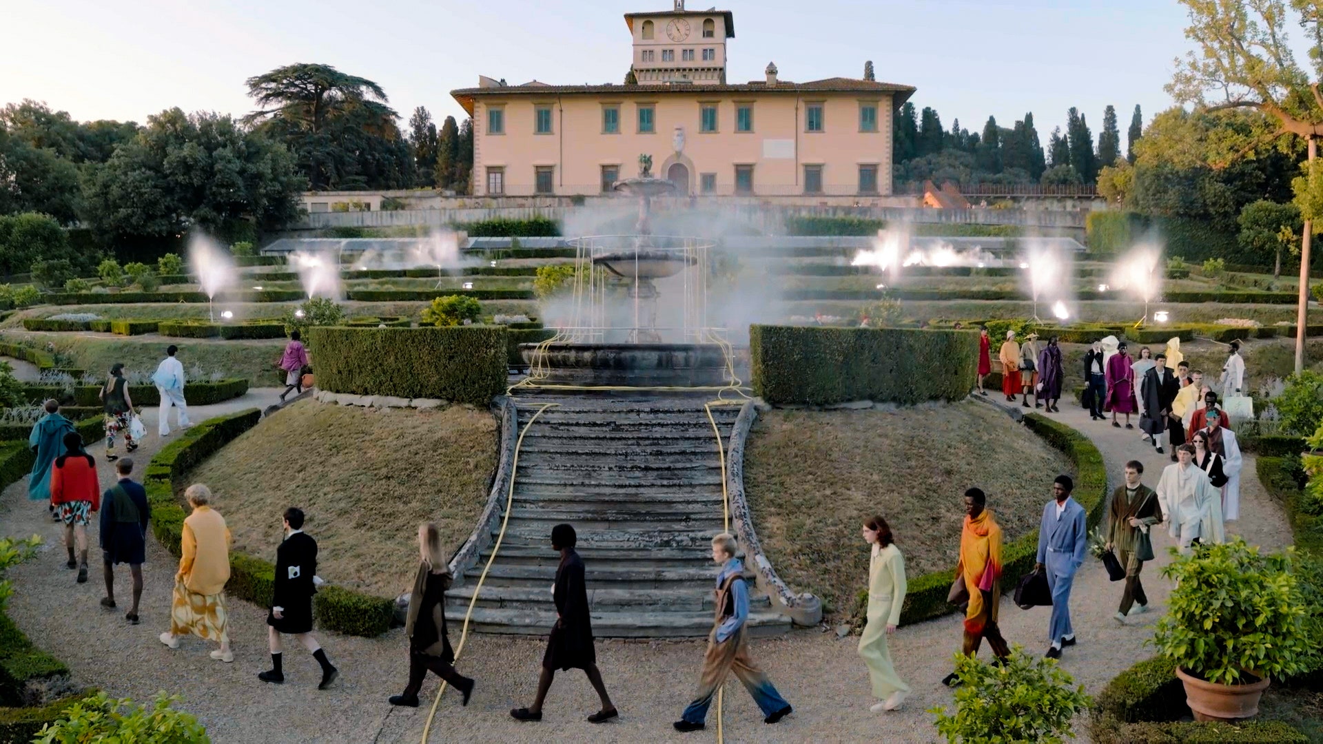 Homme Plissé Blisses Out Under the Tuscan Sun
