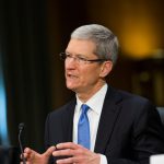 Apple CEO Tim Cook testifies at a Senate homeland security and governmental affairs investigations subcommittee hearing on offshore profit shifting and the U.S. tax code, on Capitol Hill in Washington. Apple Inc's chief executive officer defended the company's tax record during a Senate hearing where lawmakers said the maker of iPads, iPods and Mac computers kept billions of dollars in profits in Irish subsidiaries to avoid U.S. taxes. (Photo by Brooks Kraft LLC/Corbis via Getty Images)