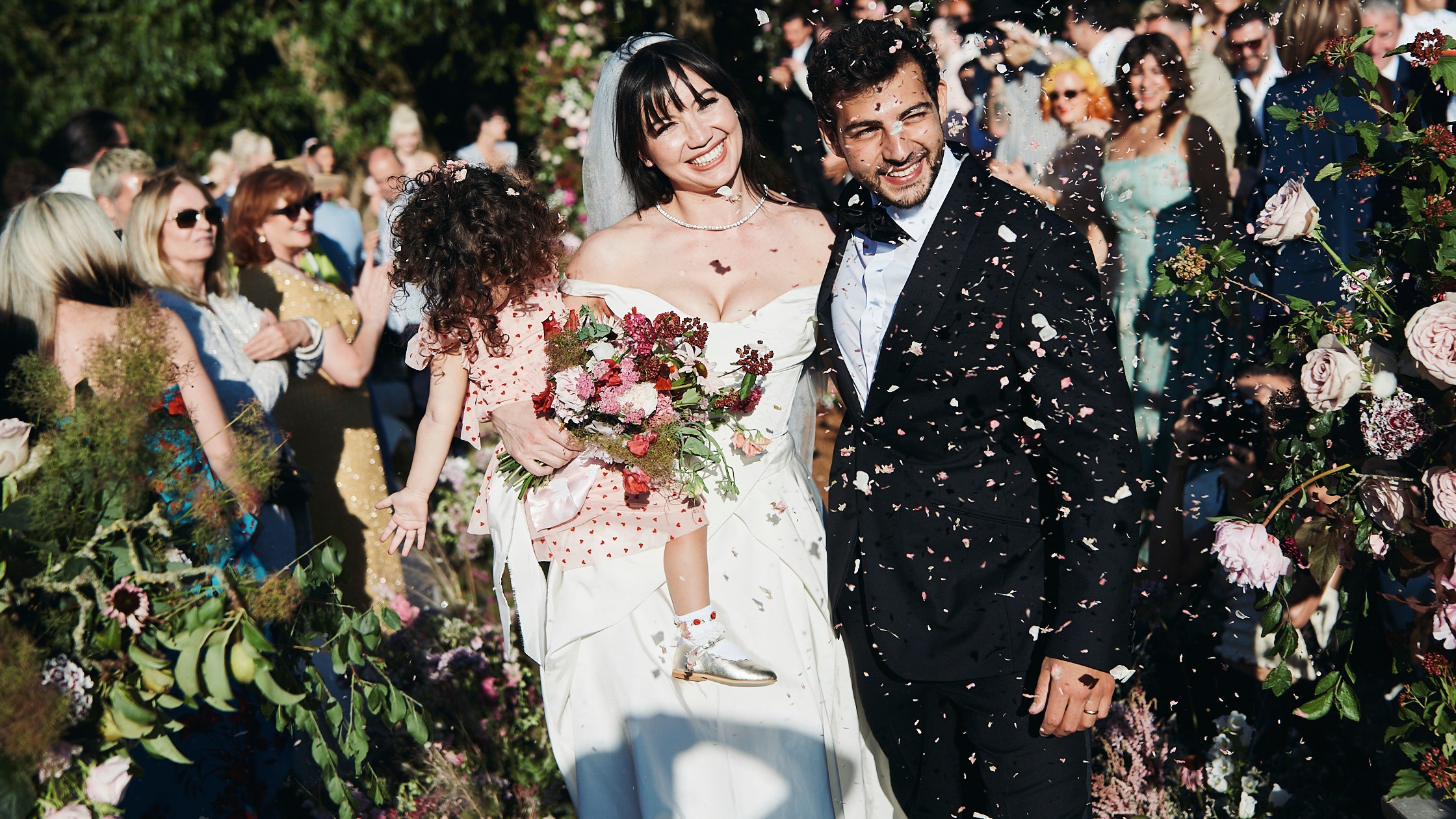 Inside Daisy Lowe’s “Wild and Romantic” Somerset Wedding to Jordan Saul