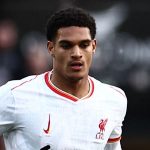 Jarell Quansah in action for Liverpool against Plymouth in the FA Cup