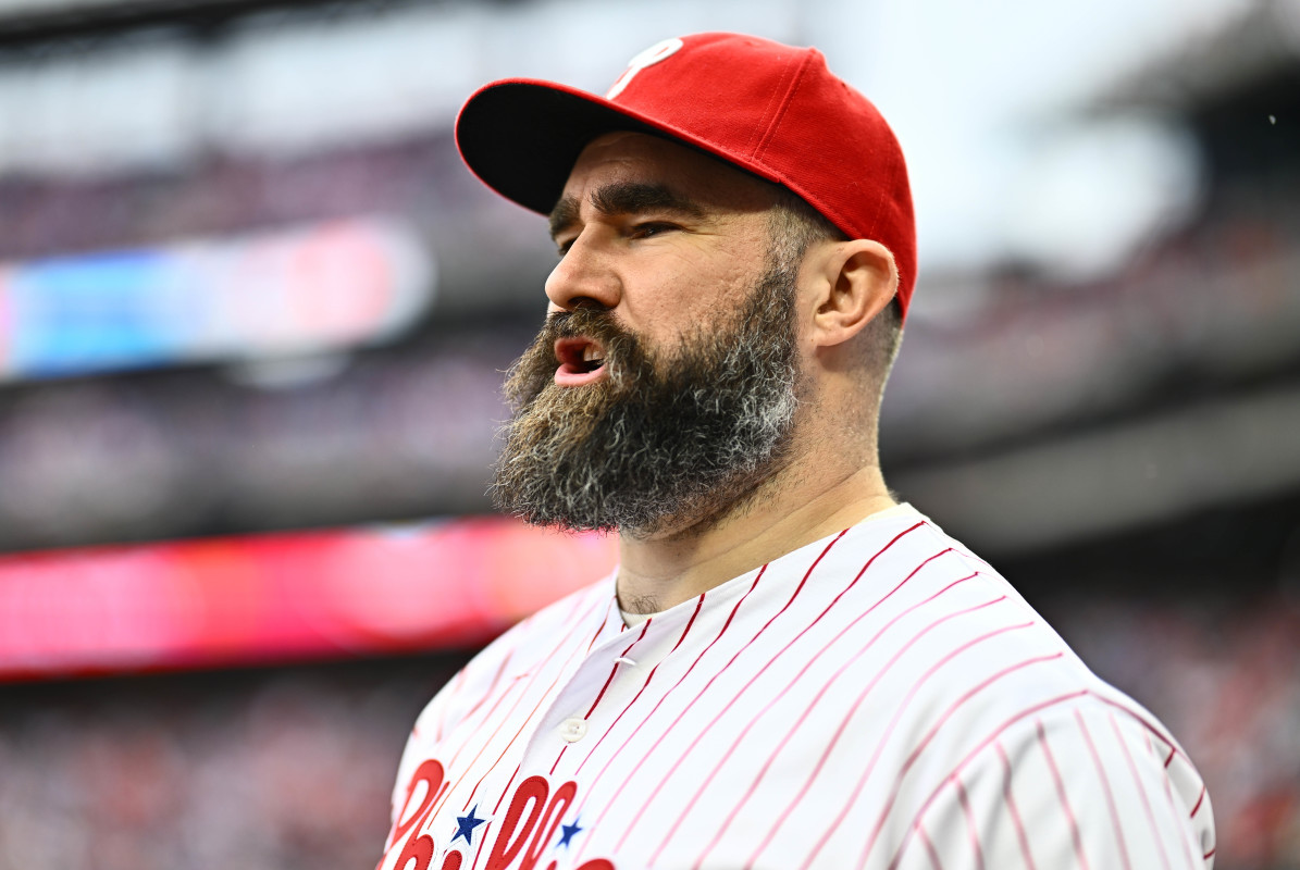 Jason Kelce's Behavior at Phillies-Cubs Game is Turning Heads