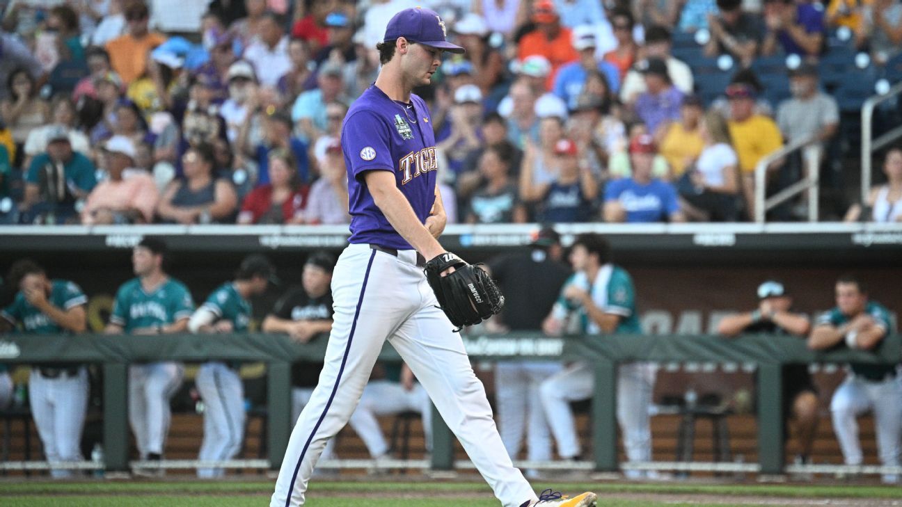 Kade Anderson’s historic outing has LSU one win from MCWS title