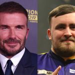 David Beckham and Luke Littler