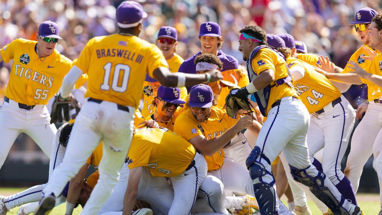 LSU Tigers win 2nd Men’s College World Series in three years