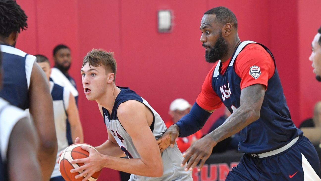 LeBron James — Cooper Flagg being drafted by Mavericks amazing