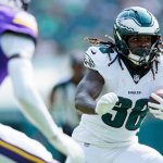 Lew Nichols is among the Eagles offensive players on roster bubble