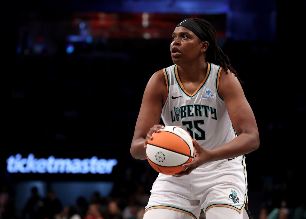 Liberty’s Jonquel Jones out at least 1 month with right ankle sprain