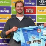 Caoimhin Kelleher signing for Brentford at the Gtech Community Stadium on 2 June 2025 (credit: Nigel Keene/ProSportsImages)
