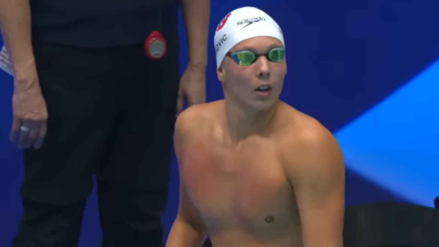 Luka Mijatovic youngest U.S. man since Michael Phelps to make world swimming championships