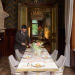 The private dining room at Villa Pétrusse's gastronomic restaurant Le Lys
